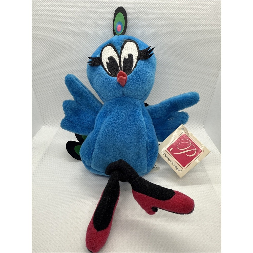 Vintage 1998 JCPenney Penelope Peacock Plush Stuffed Animal Ad Promo‎ w/Tag